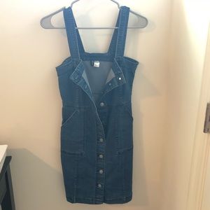 H&M denim overall dress